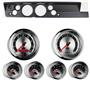 67-69 Barracuda Black Dash Carrier w/ Auto Meter 5" American Muscle Gauges