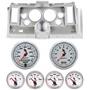 69 Camaro Silver Dash Carrier w/Auto Meter C2 5" Gauges