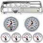70-72 Chevelle Sweep Silver Dash Carrier w/Auto Meter C2 Gauge Gauges
