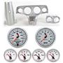 57 Bel Air Silver Dash Carrier w/Auto Meter C2 Gauges