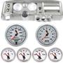 68 Chevelle Silver Dash Carrier w/ Auto Meter 5" C2 Gauges w/ Astro