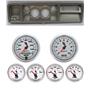 73-79 Ford Truck Silver Dash Carrier w/ Auto Meter 3-3/8" C2 Gauges