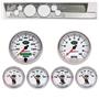 67-69 Barracuda Silver Dash Carrier w/ Auto Meter 5" NV Gauges