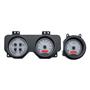 Dakota Digital 70-72 Pontiac GTO Analog Gauges Silver Alloy Red VHX-70P-GTO-S-R