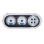 1963-65 Chevy Nova VHX System, Silver Face - Blue Display