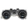 Dakota Digital 71-73 Ford Mustang Analog Dash Gauges Black Alloy White VHX-71F-MUS-K-W