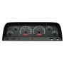 Dakota Digital 64 65 66 Chevy Pickup Truck VHX Analog Dash Gauges Black Alloy Style Red VHX-64C-PU-K