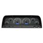 Dakota Digital 64 65 66 Chevy Pickup Truck VHX Analog Dash Gauges Black Alloy Blue VHX-64C-PU-K-B