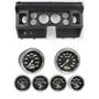 80-86 Ford Truck Black Dash Carrier w/ Auto Meter Carbon Fiber Electric Gauges