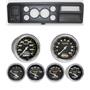 73-79 Ford Truck Black Dash Carrier w/ Auto Meter Carbon Fiber Electric Gauges