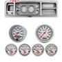 73-79 Ford Truck Silver Dash Carrier w/ Auto Meter Ultra-Lite Electric Gauges