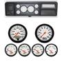 73-79 Ford Truck Black Dash Carrier w/ Auto Meter 3-3/8" Phantom Electric Gauges