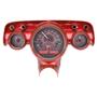1957 Chevy Car VHX System Carbon Fiber Style Face - Red Display