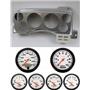 87-89 Mustang Silver Dash Carrier w/ Auto Meter Phantom Electric Gauges