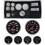 84-87 Chevy Truck Black Dash Carrier w/Auto Meter Sport Comp Electric 5" Gauges