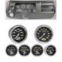 69 Chevelle Silver Dash Carrier Auto Meter 3-3/8" Carbon Fiber Electric Gauges