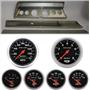 67 Chevelle Silver Dash Carrier w/Auto Meter Sport Comp Electric Gauges