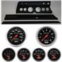 66 Chevelle Black Dash Carrier w/Auto Meter Sport Comp Electric Gauges