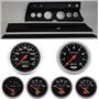 67 Chevelle Black Dash Carrier w/Auto Meter Sport Comp Electric Gauges