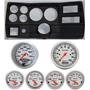 84-87 Chevy Truck Black Dash Carrier w/Auto Meter Ultra Lite Electric 5" Gauges