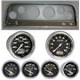 64 Chevy Truck Silver Dash Carrier w/Auto Meter Carbon Fiber Gauges