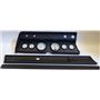 66 Chevelle Black Dash Carrier w/Auto Meter Phantom Electric Gauges