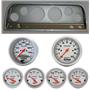 64 Chevy Truck Silver Dash Carrier w/Auto Meter Ultra Lite Electric Gauges