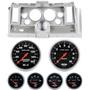 69 Camaro Silver Dash Carrier w/Auto Meter Sport Comp Electric 5" Gauges
