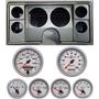 82-88 Chevy G Body Silver Dash Carrier w/ Auto Meter Ultra Lite II Gauges