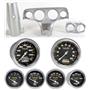 57 Bel Air Silver Dash Carrier w/Auto Meter Carbon Fiber Gauges