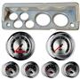 70-76 Mopar A Body Silver Dash Carrier w/ Auto Meter American Muscle Gauges