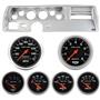 70-72 Chevelle SS Silver Dash Carrier w/Auto Meter Sport Comp Electric Gauges
