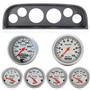 60-63 Chevy Truck Black Dash Carrier w/Auto Meter Ultra Lite Electric Gauges