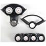 55-56 Bel Air Black Dash Carrier w/Auto Meter Phantom Electric Gauges
