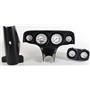 57 Bel Air Black Dash Carrier w/Auto Meter Phantom Electric Gauges