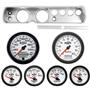 64 Chevelle Silver Dash Carrier w/ Auto Meter 5"  Phantom II Gauges