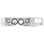 79-81 Camaro Silver Dash Carrier w/ Auto Meter Phantom II Gauges