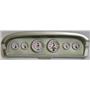 61-66 Ford Truck Silver Dash Carrier w/ Auto Meter C2 Gauges