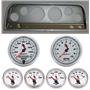 65-66 Chevy Truck Silver Dash Carrier w/ Auto Meter C2 Gauges