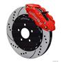 Wilwood 94-04 Mustang Front Disc Big Brake Kit 14" Drilled Rotor Red Caliper