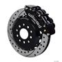 Wilwood 05-10 Mustang Front Disc Big Brake Kit 13" Drilled Rotor Black Caliper