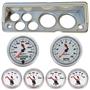 70-76 Mopar A Body Silver Dash Carrier w/ Auto Meter C2 Gauges