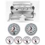 70-74 Mopar E-Body Silver Dash Gauge Carrier w/ Auto Meter C2 Gauges