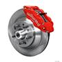 Wilwood Mopar B & E Body Front Disc Big Brake Kit 12.88" Plain 1 pc Red Caliper