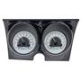 Dakota Digital 67 Chevy Camaro Analog Gauges Silver Alloy White VHX-67C-CAC-S-W
