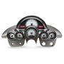 1958-62 Chevy Corvette VHX System, Satin Alloy Style Face, Red Display