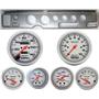 70-81 Firebird Silver Dash Carrier w/Auto Meter Ultra Lite Mechanical Gauges