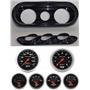 65 Nova Carbon Dash Carrier w/ Auto Meter Sport Comp Electric Gauges