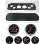 69-70 Cougar Black Dash Carrier w/ Auto Meter Sport Comp Mechanical Gauges