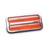 EMS MARKER LIGHT BEZEL KIT PAIR AMBER 67-72 C-10 CLEAR COAT MS275-87ACL